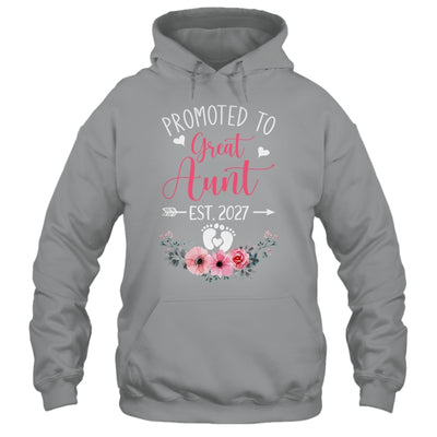 Promoted To Great Aunt Est 2027 Mothers Day Shirt & Tank Top | siriusteestore