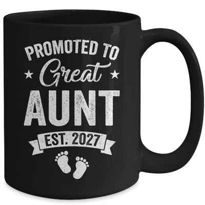 Promoted To Great Aunt Est 2027 Pregnancy Announcement Mug | siriusteestore
