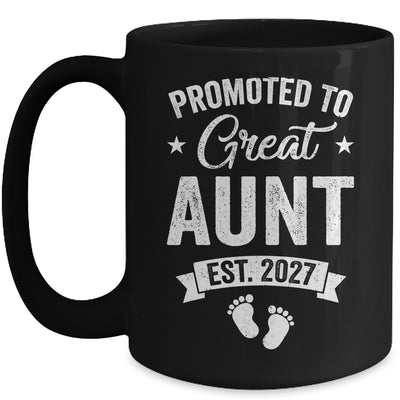 Promoted To Great Aunt Est 2027 Pregnancy Announcement Mug | siriusteestore