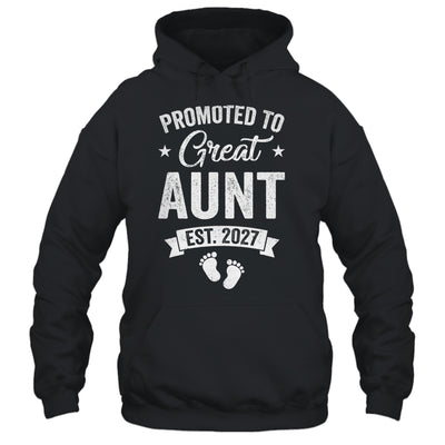 Promoted To Great Aunt Est 2027 Pregnancy Announcement Shirt & Tank Top | siriusteestore