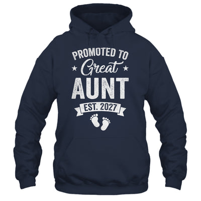 Promoted To Great Aunt Est 2027 Pregnancy Announcement Shirt & Tank Top | siriusteestore