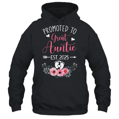 Promoted To Great Auntie Est 2025 Mothers Day Shirt & Tank Top | siriusteestore
