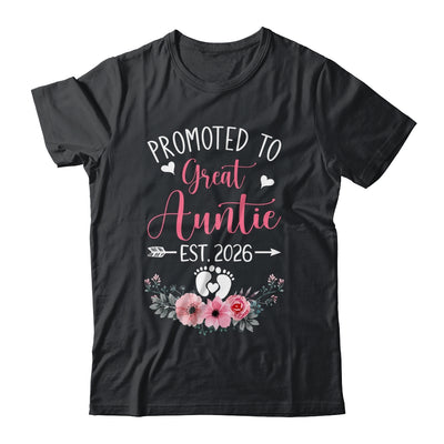 Promoted To Great Auntie Est 2026 Mothers Day Shirt & Tank Top | siriusteestore