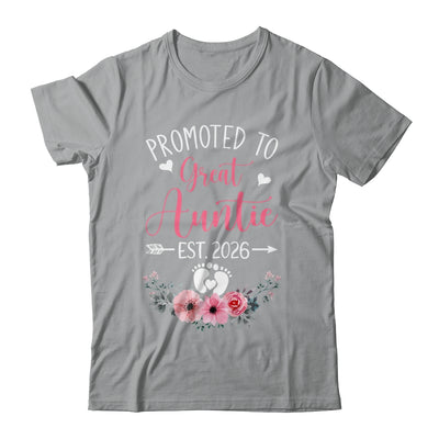 Promoted To Great Auntie Est 2026 Mothers Day Shirt & Tank Top | siriusteestore