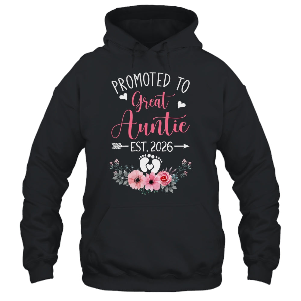 Promoted To Great Auntie Est 2026 Mothers Day Shirt & Tank Top | siriusteestore