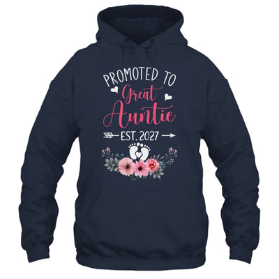 Promoted To Great Auntie Est 2027 Mothers Day Shirt & Tank Top | siriusteestore