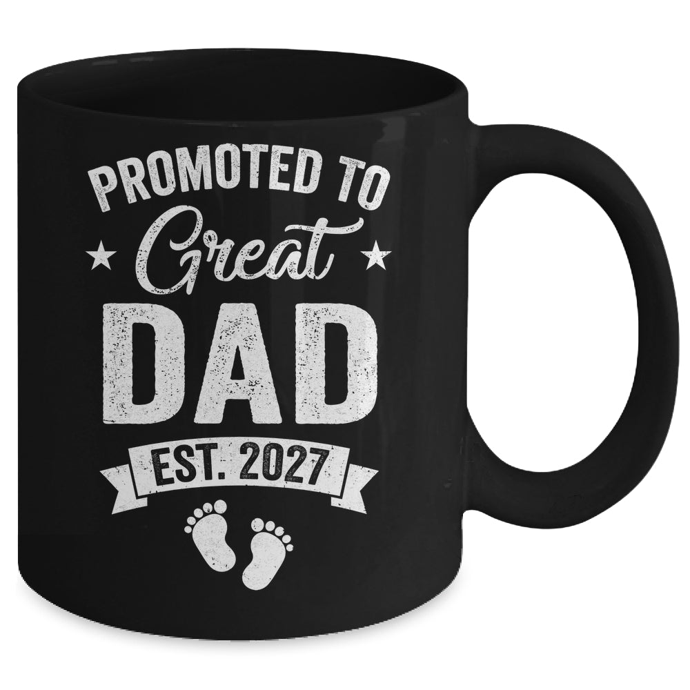 Promoted To Great Dad Est 2027 Pregnancy Announcement Mug | siriusteestore