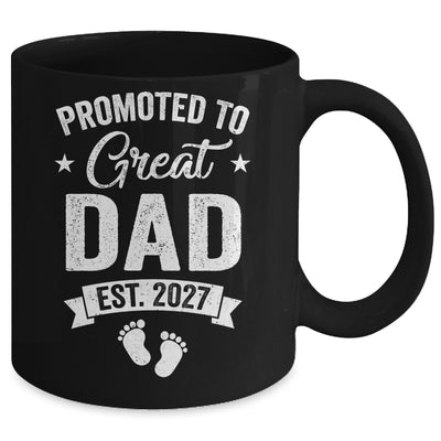 Promoted To Great Dad Est 2027 Pregnancy Announcement Mug | siriusteestore