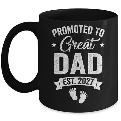 Promoted To Great Dad Est 2027 Pregnancy Announcement Mug | siriusteestore