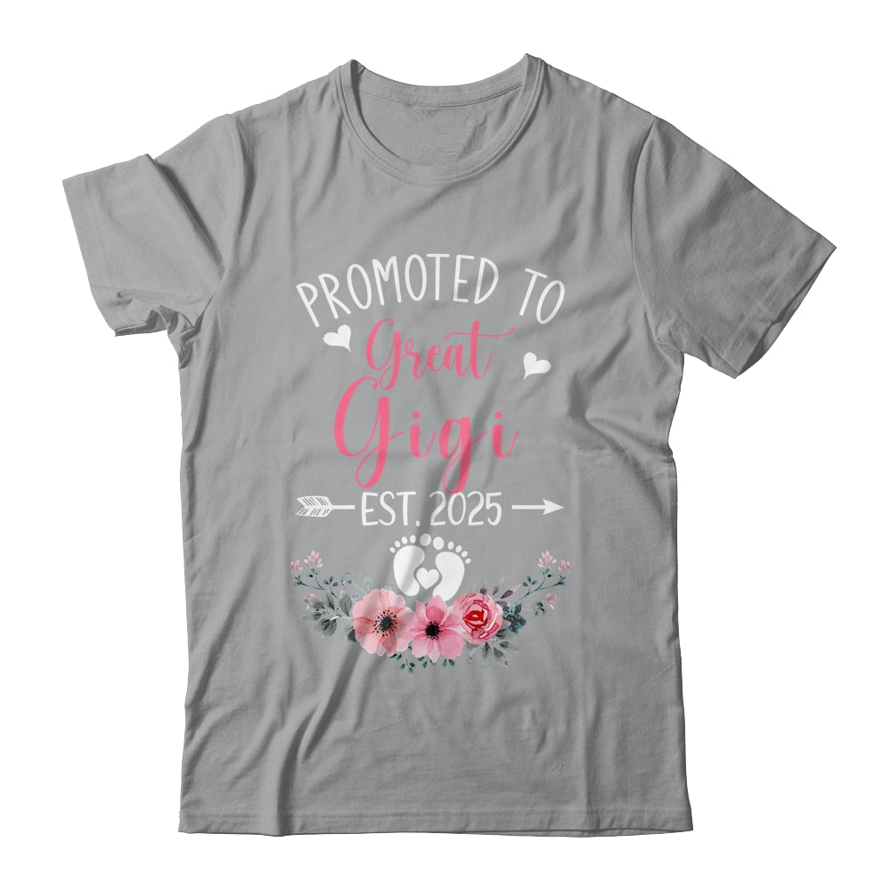 Promoted To Great Gigi Est 2025 Mothers Day Shirt & Tank Top | siriusteestore