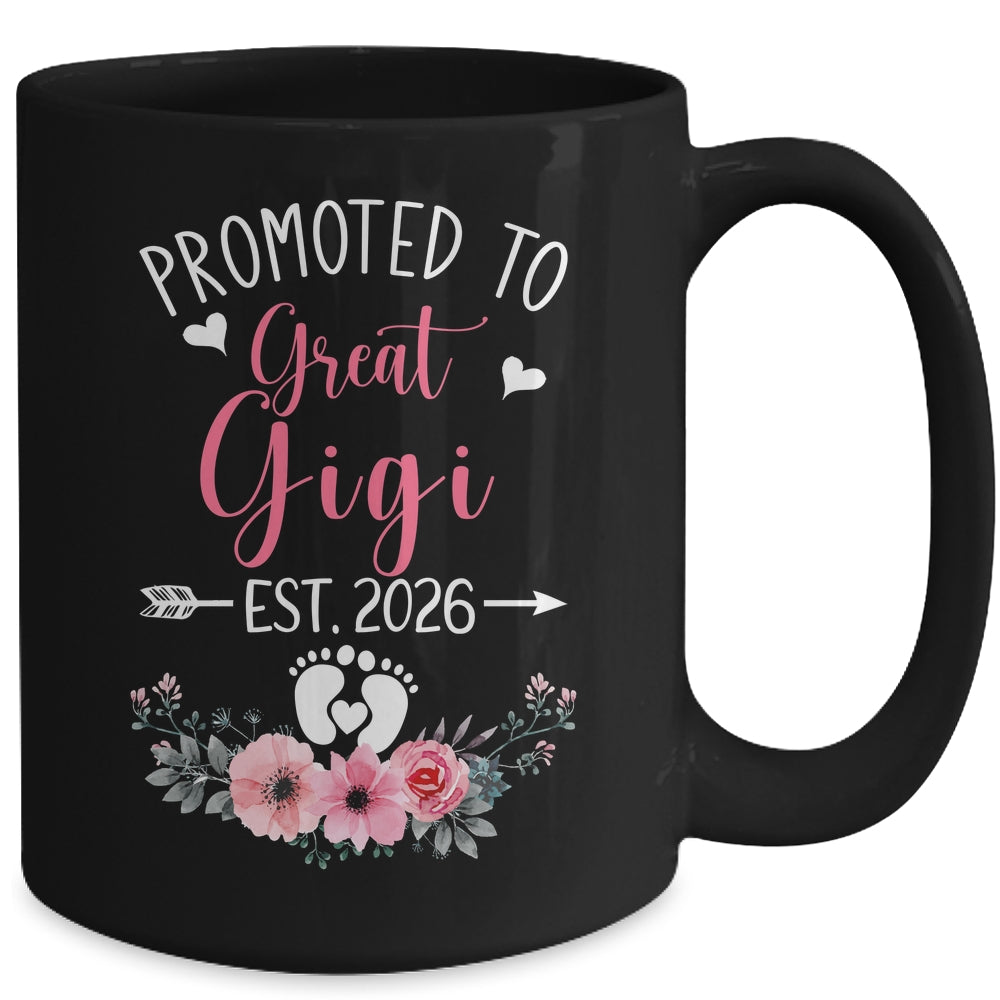 Promoted To Great Gigi Est 2026 Mothers Day Mug | siriusteestore