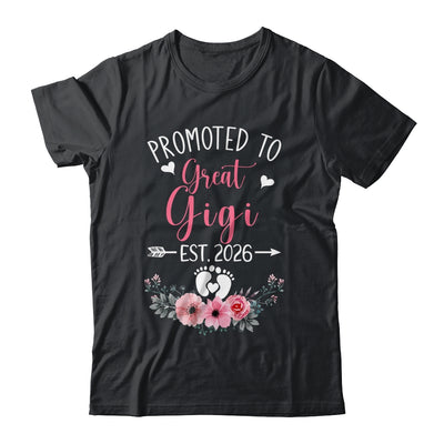 Promoted To Great Gigi Est 2026 Mothers Day Shirt & Tank Top | siriusteestore