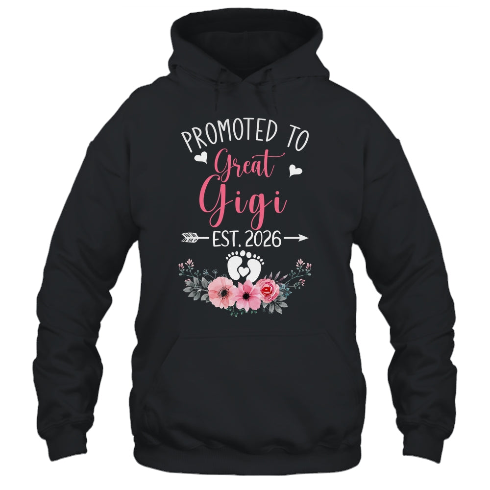 Promoted To Great Gigi Est 2026 Mothers Day Shirt & Tank Top | siriusteestore
