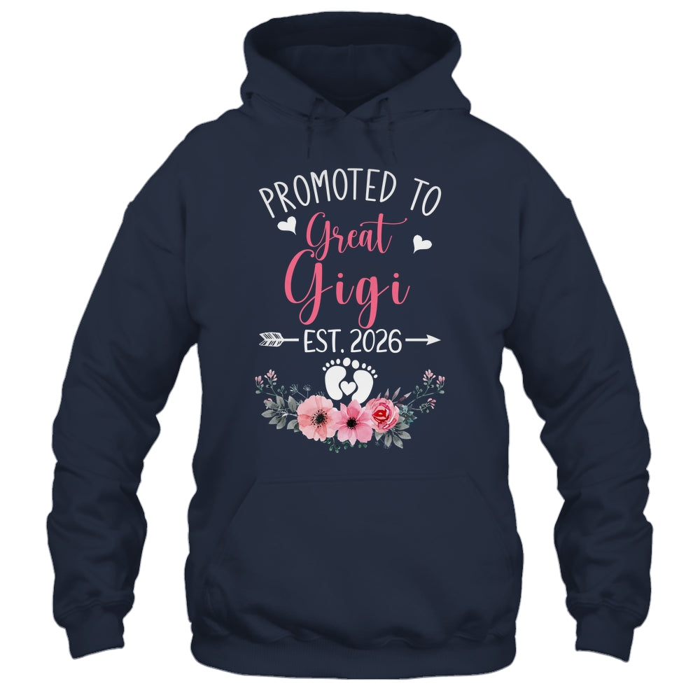 Promoted To Great Gigi Est 2026 Mothers Day Shirt & Tank Top | siriusteestore