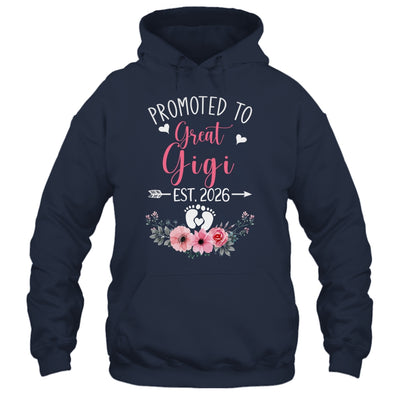 Promoted To Great Gigi Est 2026 Mothers Day Shirt & Tank Top | siriusteestore