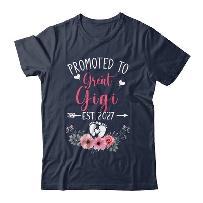 Promoted To Great Gigi Est 2027 Mothers Day Shirt & Tank Top | siriusteestore