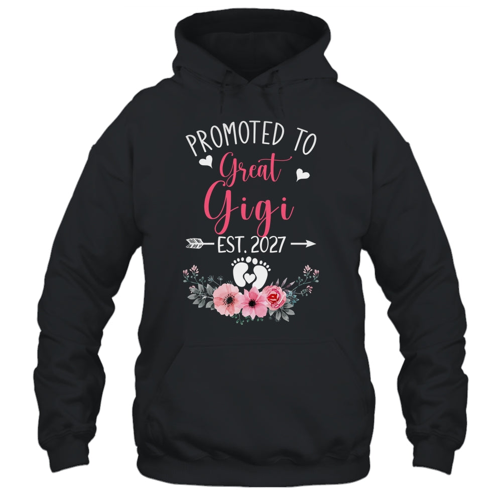 Promoted To Great Gigi Est 2027 Mothers Day Shirt & Tank Top | siriusteestore