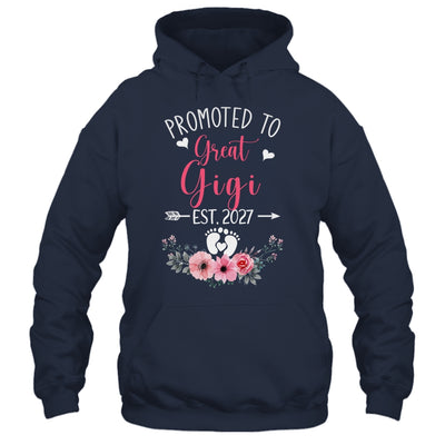 Promoted To Great Gigi Est 2027 Mothers Day Shirt & Tank Top | siriusteestore