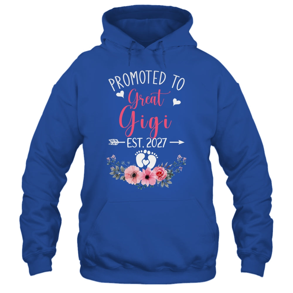 Promoted To Great Gigi Est 2027 Mothers Day Shirt & Tank Top | siriusteestore
