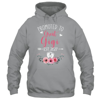 Promoted To Great Gigi Est 2027 Mothers Day Shirt & Tank Top | siriusteestore
