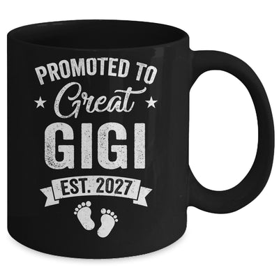 Promoted To Great Gigi Est 2027 Pregnancy Announcement Mug | siriusteestore