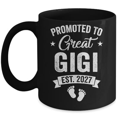 Promoted To Great Gigi Est 2027 Pregnancy Announcement Mug | siriusteestore