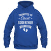 Promoted To Great Godfather Est 2026 Pregnancy Announcement Shirt & Hoodie | siriusteestore