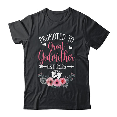 Promoted To Great Godmother Est 2025 Mothers Day Shirt & Tank Top | siriusteestore