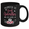 Promoted To Great Godmother Est 2025 Mothers Day Mug | siriusteestore