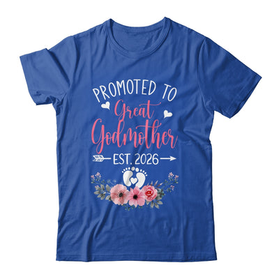 Promoted To Great Godmother Est 2026 Mothers Day Shirt & Tank Top | siriusteestore