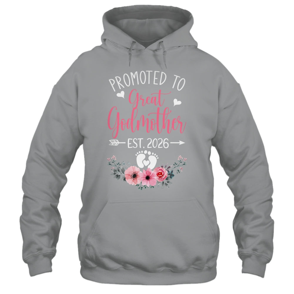 Promoted To Great Godmother Est 2026 Mothers Day Shirt & Tank Top | siriusteestore