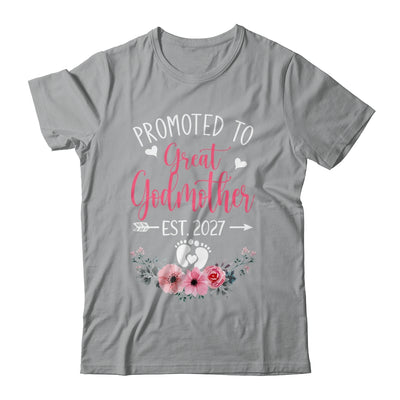 Promoted To Great Godmother Est 2027 Mothers Day Shirt & Tank Top | siriusteestore