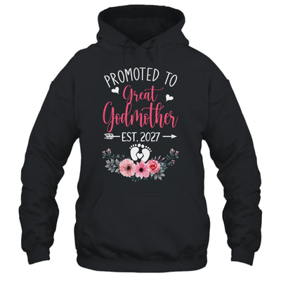 Promoted To Great Godmother Est 2027 Mothers Day Shirt & Tank Top | siriusteestore