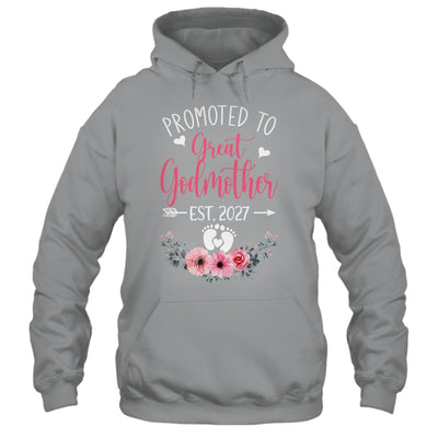 Promoted To Great Godmother Est 2027 Mothers Day Shirt & Tank Top | siriusteestore