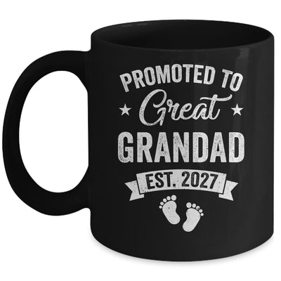 Promoted To Great Grandad Est 2027 Pregnancy Announcement Mug | siriusteestore