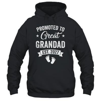 Promoted To Great Grandad Est 2027 Pregnancy Announcement Shirt & Hoodie | siriusteestore