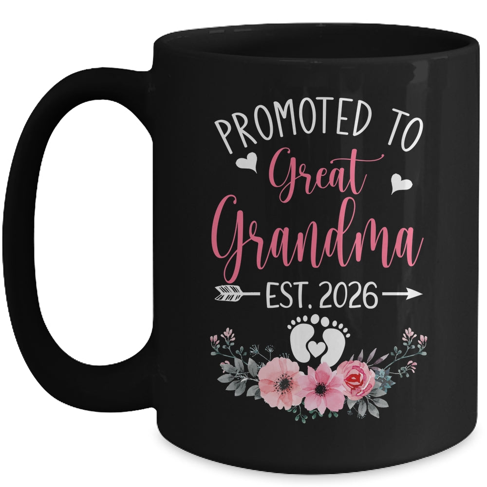 Promoted To Great Grandma Est 2026 Mothers Day Mug | siriusteestore