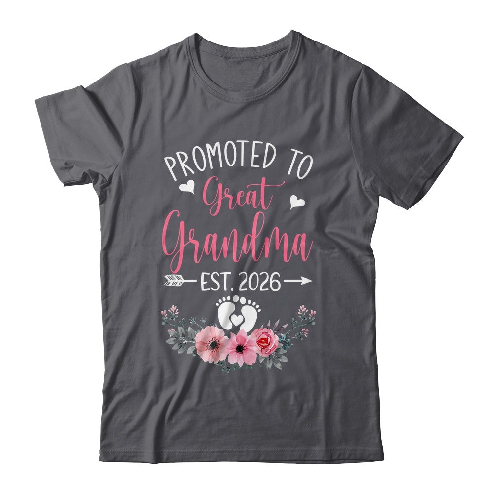 Promoted To Great Grandma Est 2026 Mothers Day Shirt & Tank Top | siriusteestore