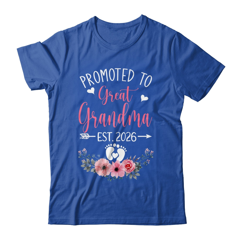 Promoted To Great Grandma Est 2026 Mothers Day Shirt & Tank Top | siriusteestore