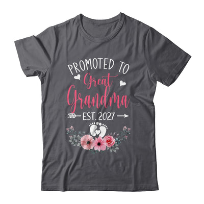 Promoted To Great Grandma Est 2027 Mothers Day Shirt & Tank Top | siriusteestore