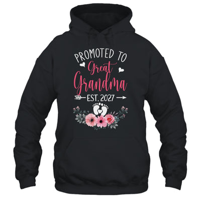 Promoted To Great Grandma Est 2027 Mothers Day Shirt & Tank Top | siriusteestore