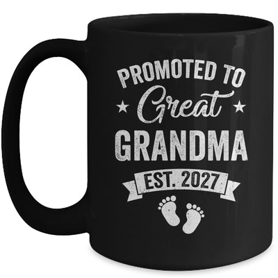 Promoted To Great Grandma Est 2027 Pregnancy Announcement Mug | siriusteestore