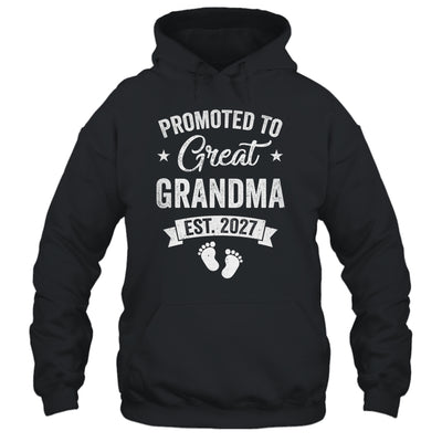 Promoted To Great Grandma Est 2027 Pregnancy Announcement Shirt & Tank Top | siriusteestore