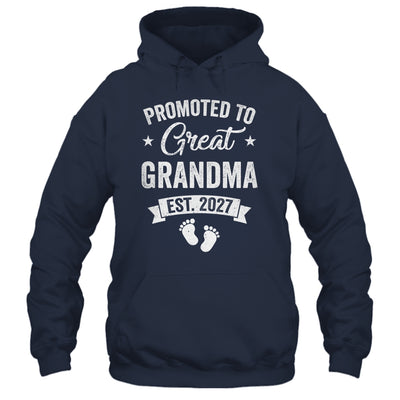 Promoted To Great Grandma Est 2027 Pregnancy Announcement Shirt & Tank Top | siriusteestore