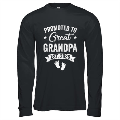 Promoted To Great Grandpa Est 2026 Pregnancy Announcement Shirt & Hoodie | siriusteestore