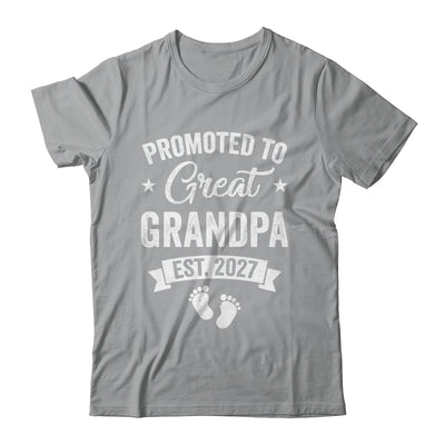 Promoted To Great Grandpa Est 2027 Pregnancy Announcement Shirt & Hoodie | siriusteestore