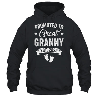 Promoted To Great Granny Est 2025 Pregnancy Announcement Shirt & Tank Top | siriusteestore