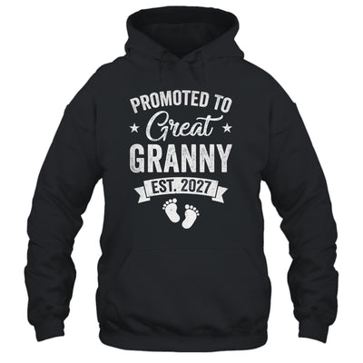 Promoted To Great Granny Est 2027 Pregnancy Announcement Shirt & Tank Top | siriusteestore