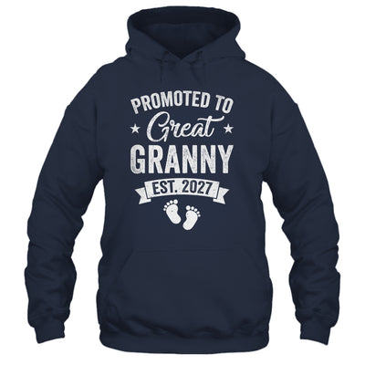 Promoted To Great Granny Est 2027 Pregnancy Announcement Shirt & Tank Top | siriusteestore