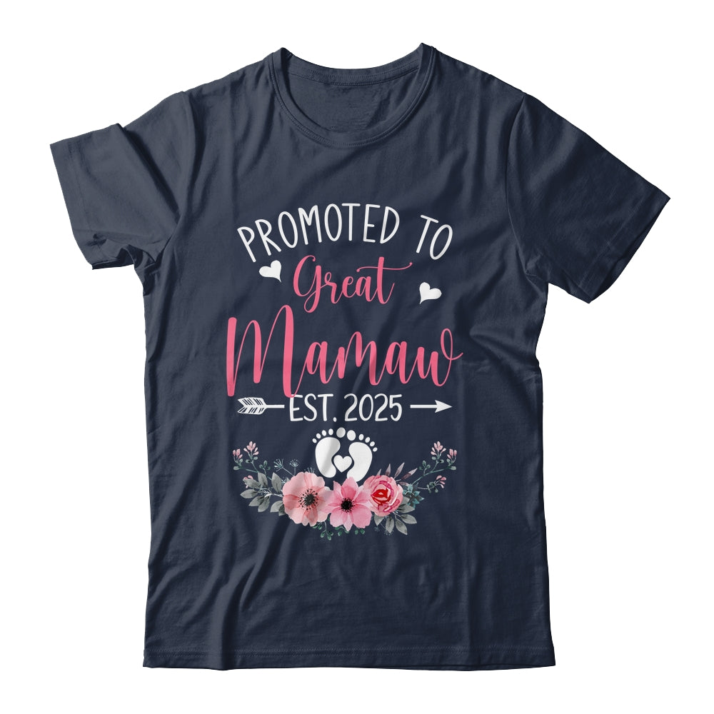 Promoted To Great Mamaw Est 2025 Mothers Day Shirt & Tank Top | siriusteestore